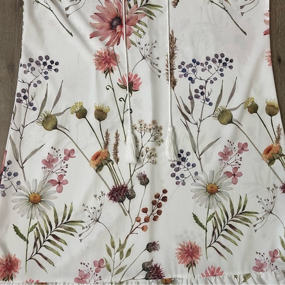 NWT White Floral Maxi Dress Women’s Size XL from Cherieday - Picture 5 of 12